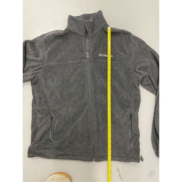 Columbia Sportswear Gray Fleece Zip-Up, Men's Size Large - Picture 2 of 10